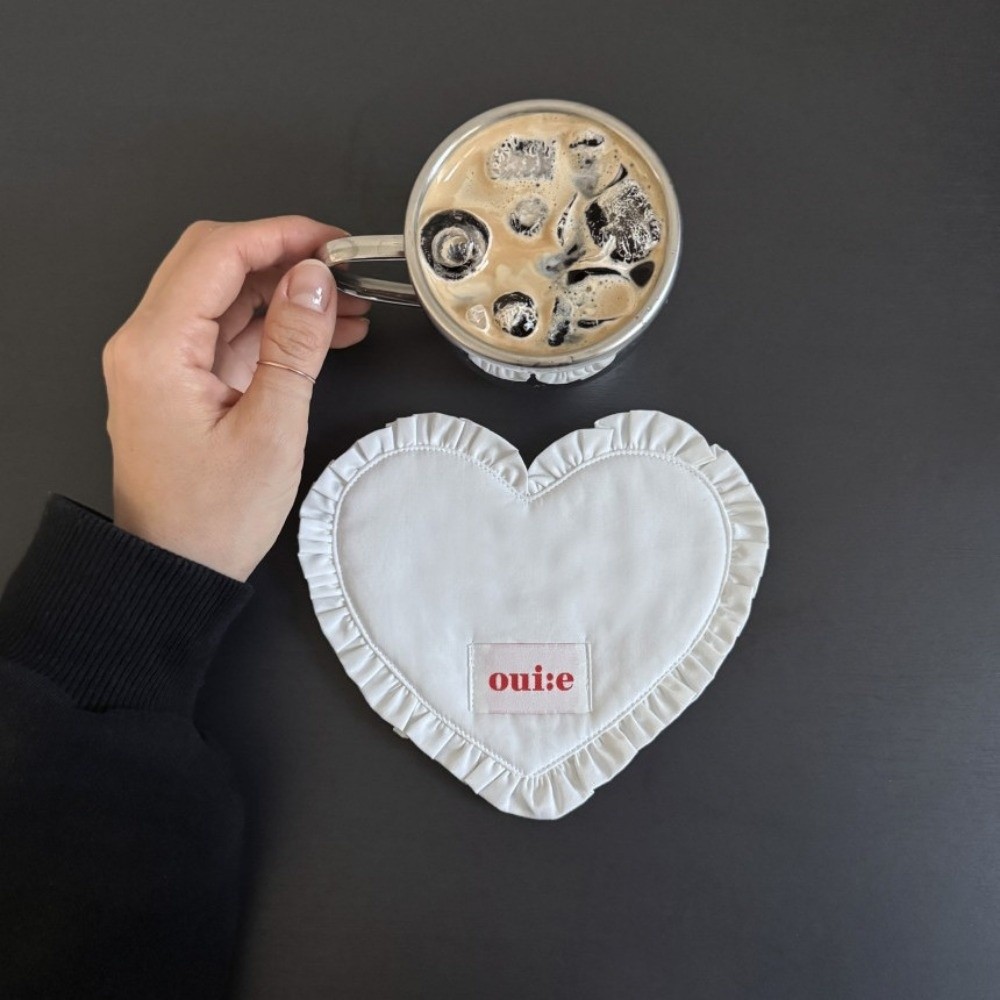 New Heart-shaped Placemats Din - Home Textiles Plaid ulasan dan harga